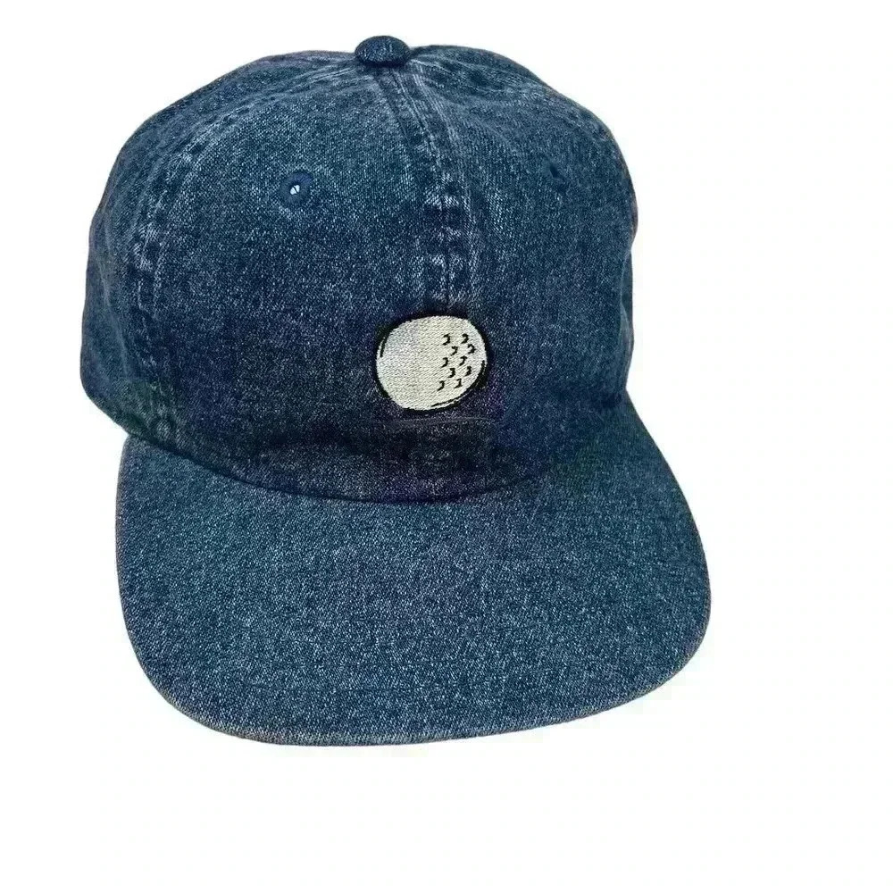 Imperial Vintage‎ Denim Baseball Cap Blue Golf Embroidered Unisex Hat